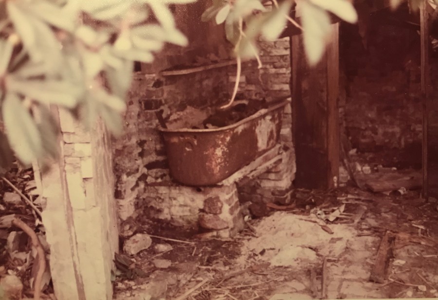 When the then-26-year-old Susanna McCarthy came across the demolition of the old Orchard home in Lakeview in March 1975, she asked the work crew if she could go inside to take a few pictures. ‘I have to think I was the last person in the house before they tore it down,’ she said. (Photo provided by Susanna McCarthy)